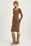 Knitwear Glitter V-Neck Dress - 2