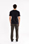 Zippered Side Pocket Detail Flexible Waist Straight Leg Ergonomic Stitching Comfortable City Style Sweatpants - 7