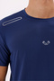 Soft Textured Stretchy Crew Neck Comfortable Fit Plain Form Short Sleeve T-Shirt - 8
