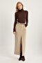 Corded Fabric Velvet Long Skirt