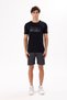 Crew Neck Front Print Detail Soft Grip Comfortable Fit Transitional Short Sleeve T-Shirt