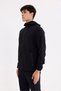 Comfortable Fit City Style K Hooded Sweatshirt with Beadwork Detail - 3