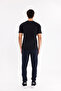 Honeycomb Patterned Elastic Waist Side Pockets Narrow Leg Sports Sweatpants - 7