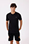 Reflective Sleeve Detail Chest Logo Comfortable Fit Crew Neck Breathable Jersey T-Shirt - 7