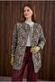 Patterned Quilted Jacket Carnation Pattern - 4