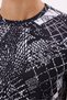 Modern Print Detailed Lightweight Jersey Fabric Comfortable Fit Crew Neck T-Shirt - 8