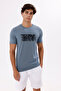 Print Detailed Crew Neck Comfortable Fit Short Sleeve Suitable for Daily Use T-Shirt - 5