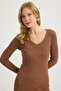 Knitwear Glitter V-Neck Dress - 4