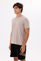 Soft Textured Stretchy Crew Neck Comfortable Fit Plain Form Short Sleeve T-Shirt - 2