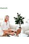 5ft Fiddle Leaf Fig Artificial Tree with White Planter (Faux Ficus Lyrata) - 4
