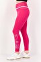 Women Tight Fit 7/8 Training Leggings, Fuchsia - 4