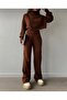 DGN'S Thumbhole Turtleneck 2-Piece High-Waist Crop-Pants Set - 5