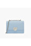 Solid Crossbody Bag with Chain Strap