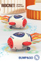 Space Rocket Electric Dancing Toy with Spray Lights & Music 360° Spin Star Projection Fun Gift - 7