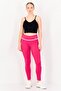 Women Tight Fit 7/8 Training Leggings, Fuchsia - 2