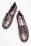 Women's Genuine Leather Loafers Casual Shoes with Elastic Back, Bronze Mariner Color-Match Leather Lining - 2