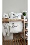Muslin 4-Piece Baby Hospital Discharge Set with Name Embroidery (Romper+Hat+Tassel Blanket+Pillowcase) - 2