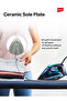 IBS404 2300W Steam Iron, Ceramic Soleplate, Spray, 360° Cord, Vertical/Horizontal,Pilot lamp - 5
