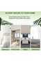 Artificial Palm Tree 210cm Faux Palm Tree in White Planter - Indoor/Outdoor - 7