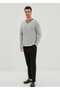V-Neck Long Sleeve Chain Stitching on the Shoulder 2-Piece Cotton Pajama Set