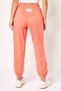 Women Loose Fit Embroidered Logo Outdoor Sweatpants, Dark Peach - 4