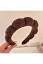 Brown Spa Hair Band Towel Crown - 2
