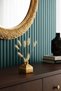 Gold Cube Vase - Minimalist Living Room and Office Decoration, for Flower Arrangements - 4