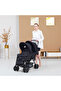 Double Baby Stroller with Hooks - Black - 5