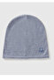 Boy's Light Blue Logo Embroidered Thin Beanie