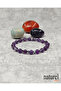 Original Amethyst 6mm Natural Stone Bracelet - 6