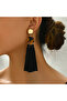 Leopard Design Long Earrings with Pendants - 3