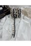 Stylish Ribbon Accessory with Pearls and Sea Shells on Satin (1Mt) - 3