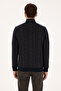 Men's Regular Fit Crew Neck Navy Blue Sweatshirt 50310259-Vr033 - 5