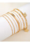 Set of 7 - Butterfly Drop Anklet - 5