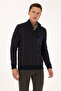 Men's Regular Fit Crew Neck Navy Blue Sweatshirt 50310259-Vr033
