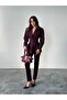 Pile Detail Buttoned Blazer Jacket - 7