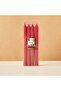 Essentials 4-Piece Cranberry Scented Pillar Candle Set - 25 cms - 2