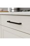Furniture Drawer Cabinet Door Handle Durable Handle Handles Black 160 mm Black Metal Handle (10 Pcs) - 2