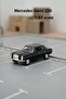 Black 1:32 Scale Die Cast Doors Open Licensed Mercedes Benz 220 Toy Metal Model Car