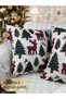 2 Pieces Cushion Cover 43X43 cm Digital Printing New Year's Eve New Year Christmas Concept New Year Christmas - 5