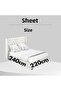 White Ruffled Double Duvet Cover Set with Sheets [240*220] - 4