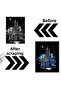 Scratch Art Set – Glowing City Artifacts 4 Pieces |   Gift Hobby Set - Scraping Paper A3 - 3
