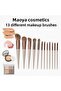 Fix Special 13-Piece Brush Set Pink and 4-Piece Hard Plastic Boxed Makeup Sponge Set 17 Pieces - 7