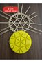 Rattan Core Natural Bamboo Stick 2 mm 100 Gr and 3 Pieces of 8 cm Small Size, Rattan Knitting Mold 2 in 1 - 5