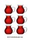 6-Piece Borosilicate Glass Tea Cup Set – Heat-Resistant, Lightweight, Stylish Thin Glass Cup with Handle - 4