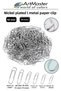 Metal Large Paper Clips 50 mm 100 Pieces 1 Pack Nickel Plated 45 Sheets Capacity Metal Paper Clip Office School Office Supplies