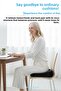 Orthopedic Sitting Cushion Hemeroid Tailbone Coccyx Sitting Cushion Visco Cushion Black - 6
