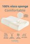 Comfy Orthopedic Visco Pillow with Neck Support 60X40X12/10Cm - 4