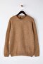 Bej Oversize/Geniş Kesim Bisiklet Yaka Kazak TMNAW26KZ00012 - 5