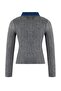 Antrasit Denim Garnili Saç Örgü Triko Hırka TWOAW26HI00286 - 6